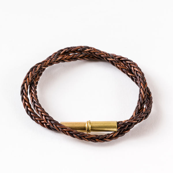 Flint Braided Bracelet • .22 Brass • Black