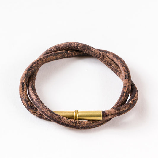 Flint Patina Bracelet • .22 Brass • Brown