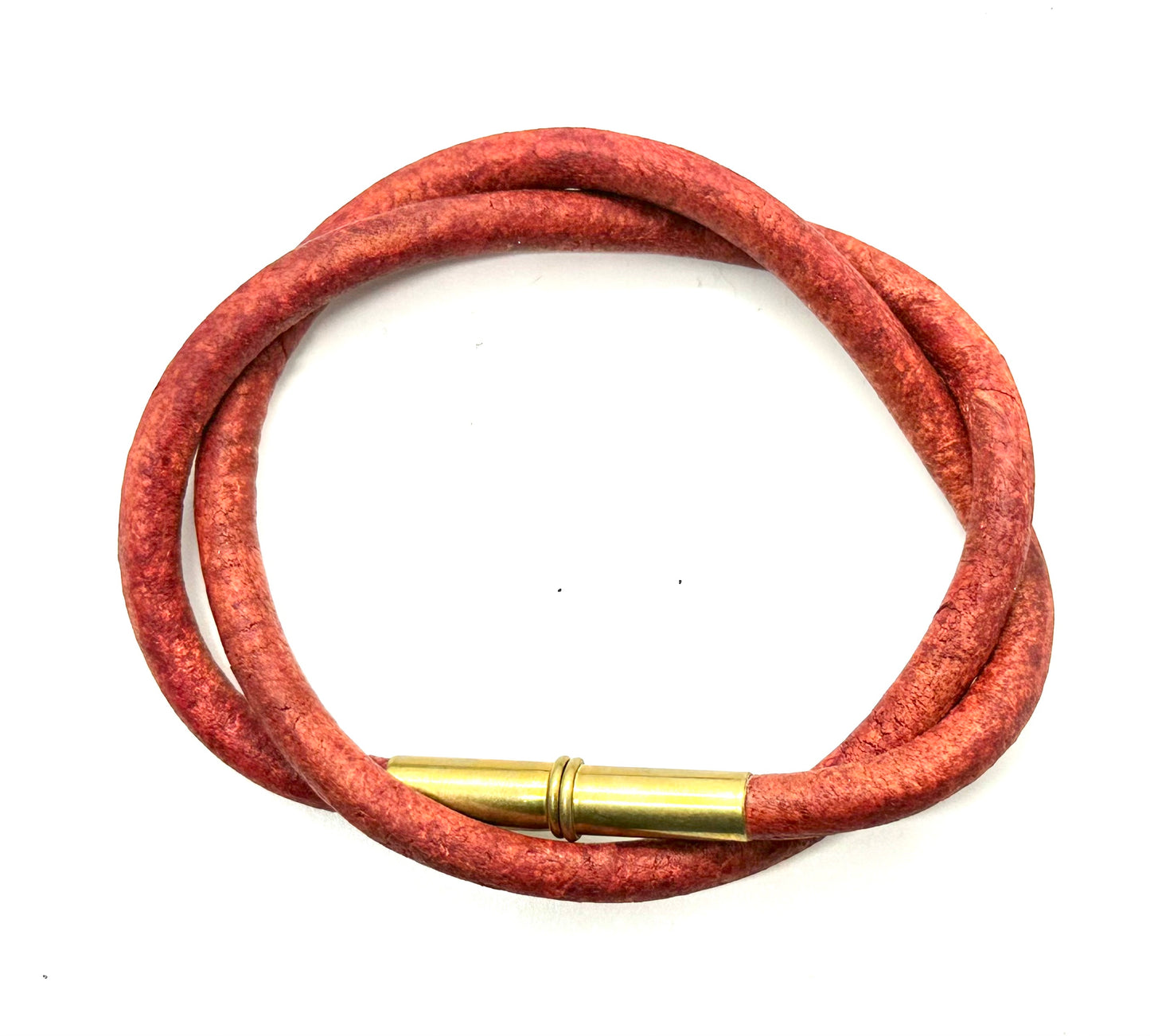 Flint Bracelet • .22 Brass •  Red